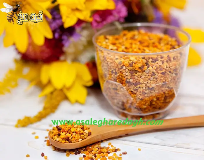گرده گل تازه بدون آلرژی